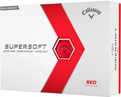Callaway SuperSoft 2023 Golfballen - Rood - 12 Stuks