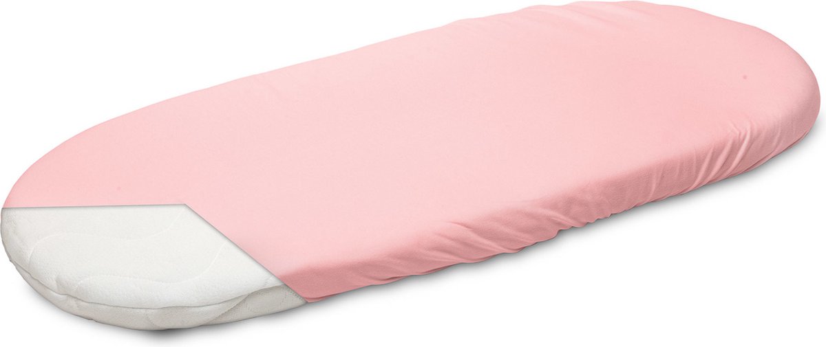 Sensillo Baby Kinderwagen Matras Hoeslaken Bamboe - 35 x 75 cm - 100% Bamboe - Roze - Matrashoes kinderwagen