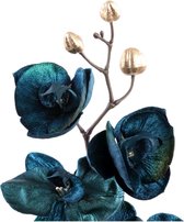 Fleur Artificielle Orchidée PTMD - 35 x 18 x 79 cm - Plastique - Blauw
