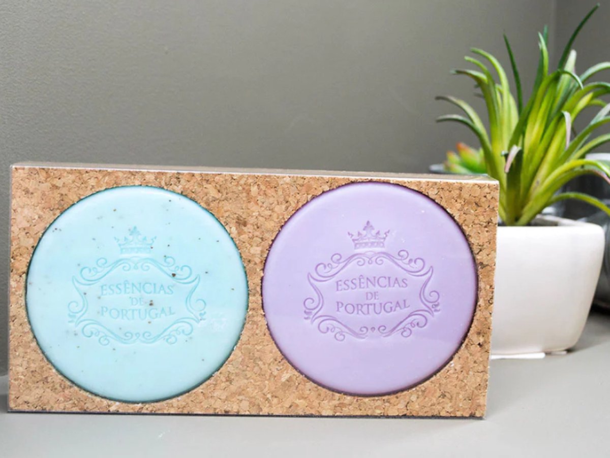 Goedkoopste Essencias - Zeep lavendel en zeep/Scrub viool - op kurkenbasis - Portugal