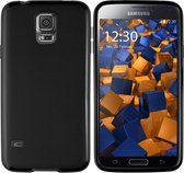Geschikt voor Samsung Galaxy S5 Silicone Case hoesje Zwart