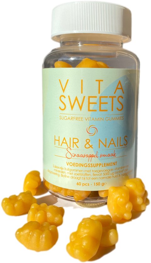 Hair & Nails Sinaasappelsmaak - Vitamine gummies - Vegan - Haar vitamines -  Nagel... | bol.com