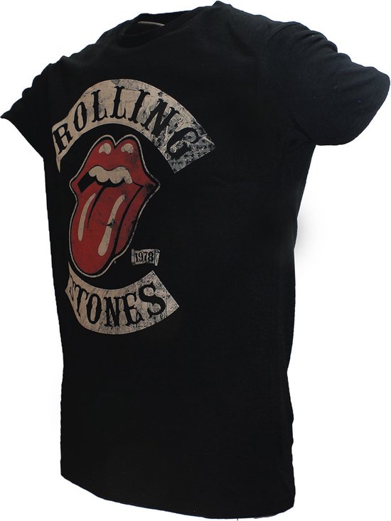 The Rolling Stones 1978 Tour T-Shirt Zwart - Officiële Merchandise - POPMERCH