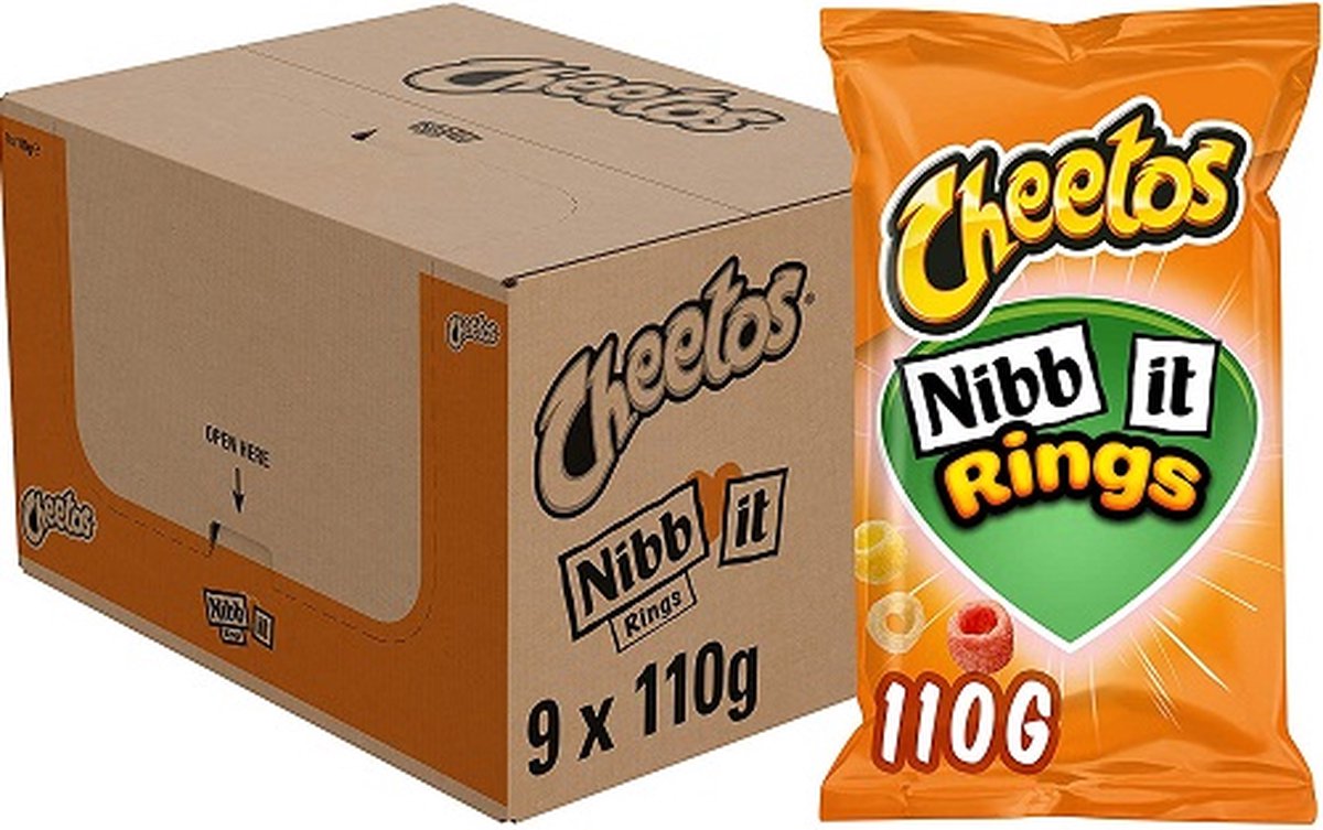 Cheetos Nibbit rings naturel chips 110 gr x 9 | bol.com