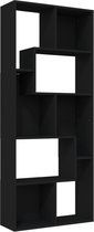 vidaXL-Boekenkast-67x24x161-cm-bewerkt-hout-zwart