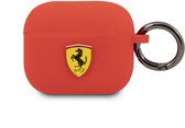 Ferrari Silicone Case voor Apple Airpods 3 - Rood