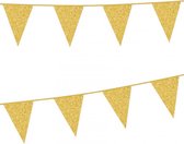 KIMU Vlaggetjes Champagne Goud Glitters Vlaggenlijn 6 Meter Gouden Vlaggen Gala Nye Oud & Nieuw Festival