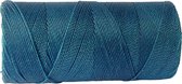 Macramé Koord - PETROL BLAUW / PETROL BLUE / TEAL - #228 - Waxed Polyester Cord - Klos ca. 173mtr - 1mm Dik