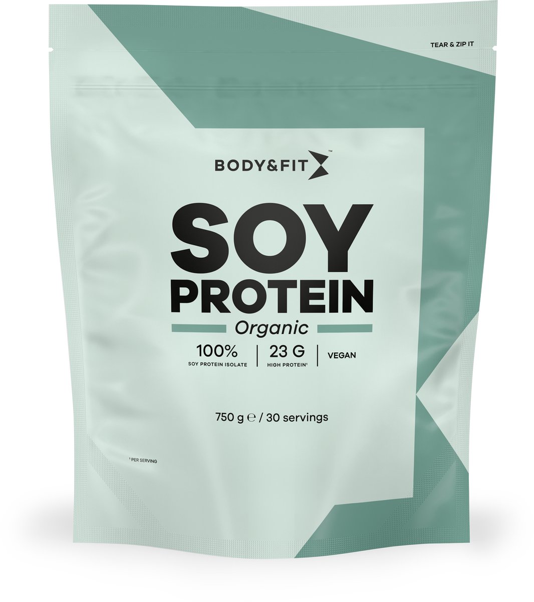 Goedkoopste Body & Fit Soy Protein - Plantaardig Eiwitpoeder - Vegan Proteine Poeder - Biologisch Soja Eiwit - 750 gram (30 Shakes