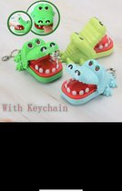 Bijtende krokodil - kinderspel - shotspel - drankspel - groene krokodil sleutelhanger random color