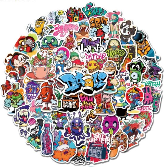 Daily Essentialz Graffiti Art Stickers Skate stickers Skateboard Stickers bol