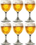 Lot De 6 Verres à Bière Grimbergen 25cl - Bord Boré Authentique - Collection Officielle Neuf