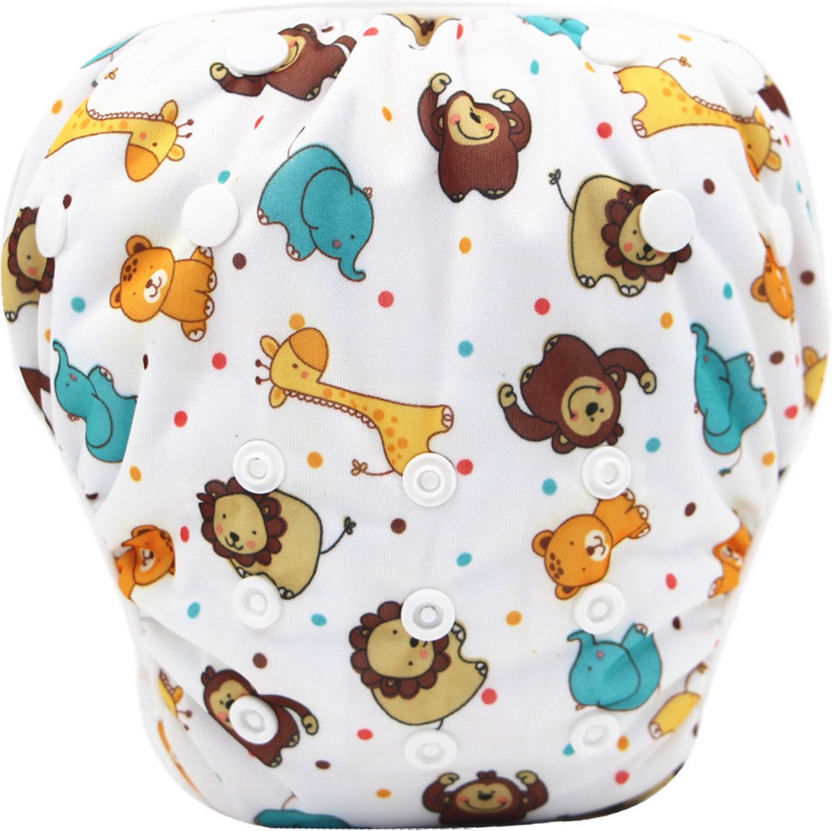 Goedkoopste RAMBUX® - Zwemluier - Afrika - Wasbaar & Verstelbaar - Zwembroek voor Zwembad - Zwemshort Baby & Peuter - 3-15 KG - 0-3 Jaar