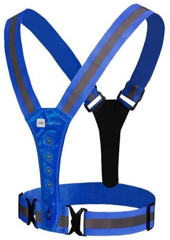 JGR Safety gear Veiligheidsvest USB Oplaadbaar met Verlichting