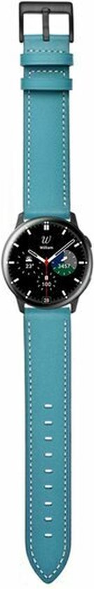 By Qubix Garmin Forerunner 55 - 245 - 645 - bracelet cuir - Blauw