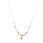 Go Dutch Label Collier pearly zon Goud