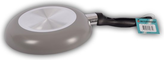 Keukenpan met 3 set en heeft een diameter van Ø 20, 24 en 28 cm Grijs - Luxe hapjespan keukenpan Anti-aanbaklaag - handvat zwart - Pan zonder deksel - Koekenpannenset