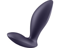 Satisfyer, vibrator; anale vibrator, 'Power Plug', 9 cm, lichaamsvriendelijke siliconen, waterdicht (IPX7), app-gestuurd