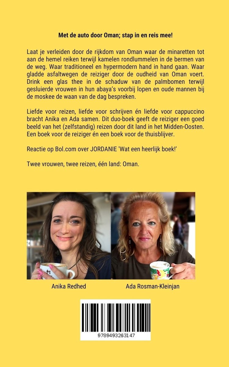 Twee vrouwen met koffiekopjes. Links Anika Redhed, rechts Ada Rosman-Kleinjan. Onderkant: barcode.