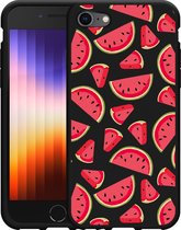 iPhone 7/8 Hoesje Zwart Watermeloen - Designed by Cazy
