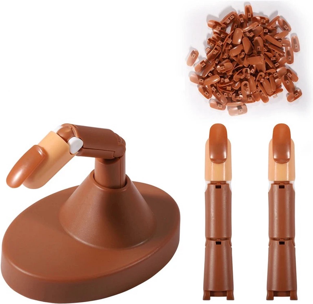 Goedkoopste Oefenvinger voor nagels - 3 vingers kunstnagels houder - oefenhand - Nailtrainer hand - Gellak oefenvinger - Acryl oefenvinger - Nepnagels - Gelnagels - Manicure oefenvinger - Nagelstudio - Nailart - Beginner oefenvinger