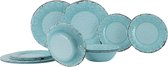 Gimex Stone Line Servies - Opal - 12-Delig