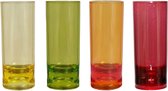 Gimex - Colour Line - Shotglas - Rainbow - 40 ml - 4 Stuks