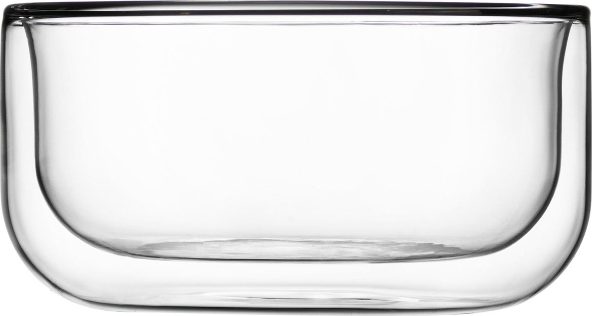 Luigi Bormioli Sublime - Kom - Dubbelwandig glas - 2 stuks