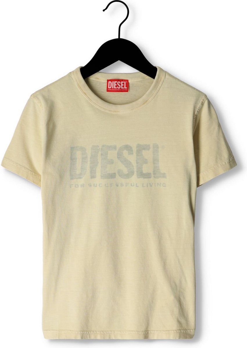 Diesel Tdiegore6 Polo's & T-shirts Jongens - Polo shirt - Gebroken wit - Maat 176