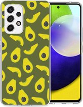 iMoshion Hoesje Geschikt voor Samsung Galaxy A53 Hoesje Siliconen - iMoshion Design hoesje - Meerkleurig / Avocados