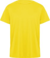 Geel unisex unisex sportshirt korte mouwen Daytona merk Roly maat M