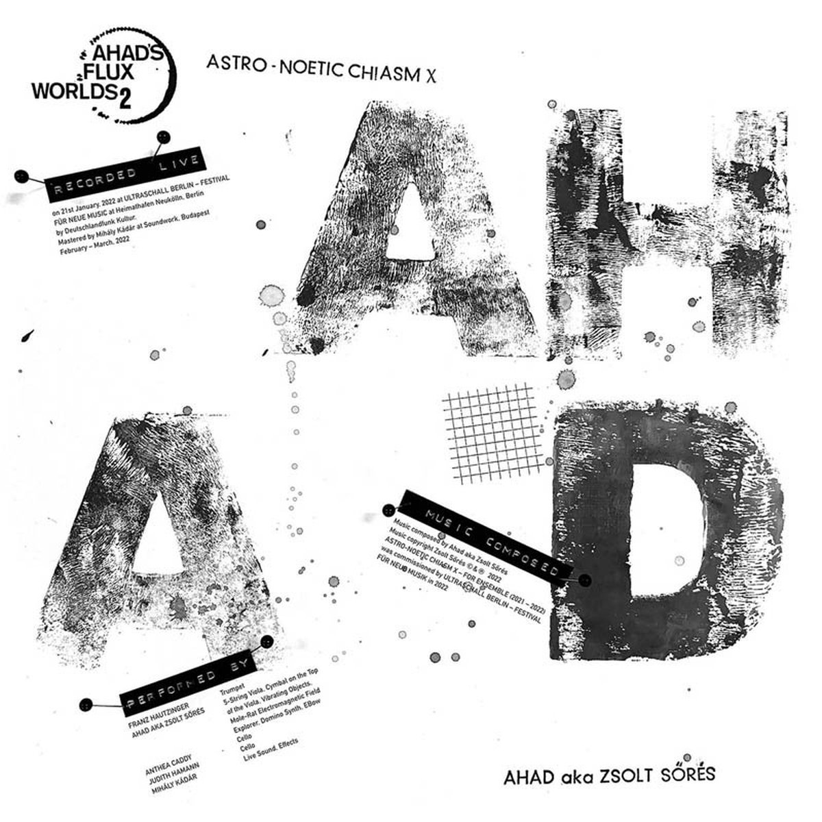 AHAD aka Zsolt Sorés - Astro-Noetic Chiasm X (LP) (Coloured Vinyl) (Limited Edition)