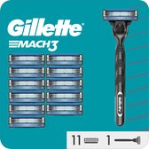 Bol.com Gillette Mach3 - 1 Scheermes Voor Mannen - 12 Scheermesjes aanbieding