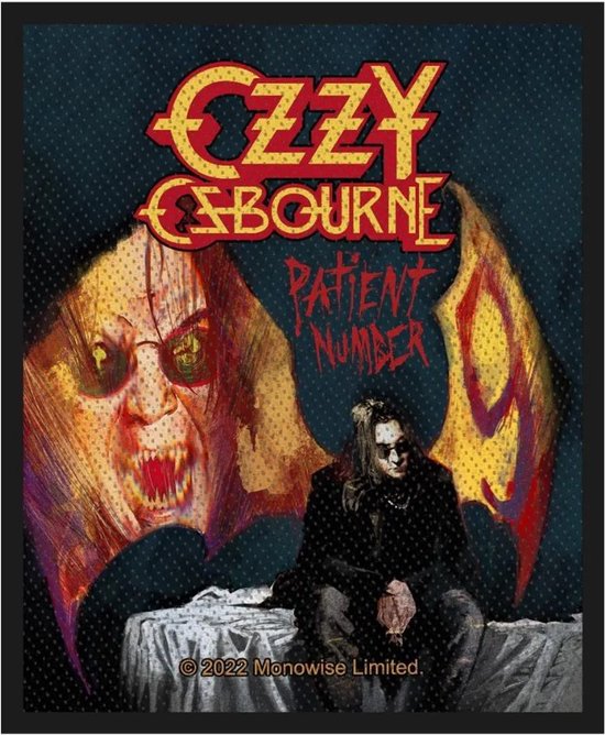 Ozzy Osbourne Patch Patient No.9 Multicolours