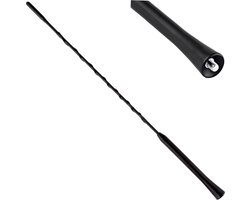 AMiO FM/AM Auto Antenne Mini Universeel met 5mm Adapter Zwart (40 cm)