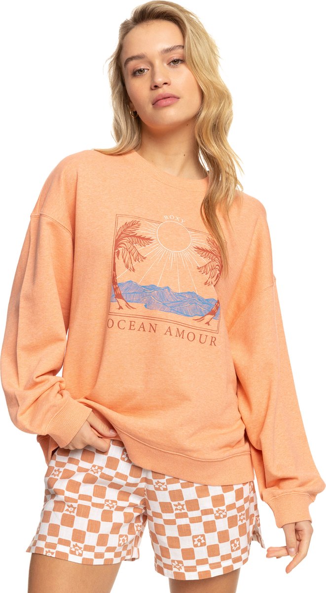 Roxy TAKE YOURPLACEC J OTLR Dames sweater Oranje