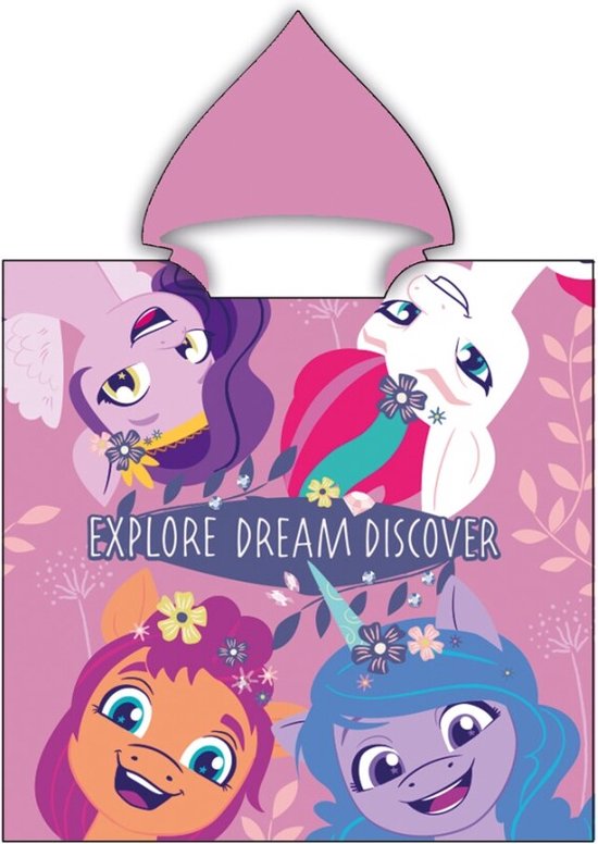 My Little Pony Badponcho met capuchon - Roze - 55 x 110 cm van My Little Pony — afbeelding 2