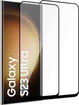 2x Screenprotector geschikt voor Samsung S23 Ultra - Folie Screen Protector