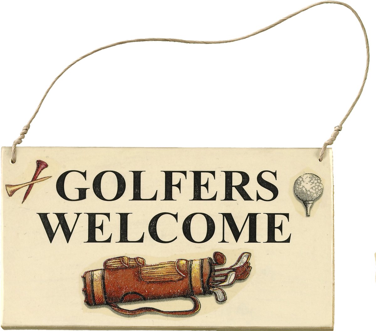 Sportiques Golf - Uithangbord - Golfers Welcome