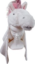 Unicorn - Verkleed of badcape - met handwarmer - disguise - open voorkant