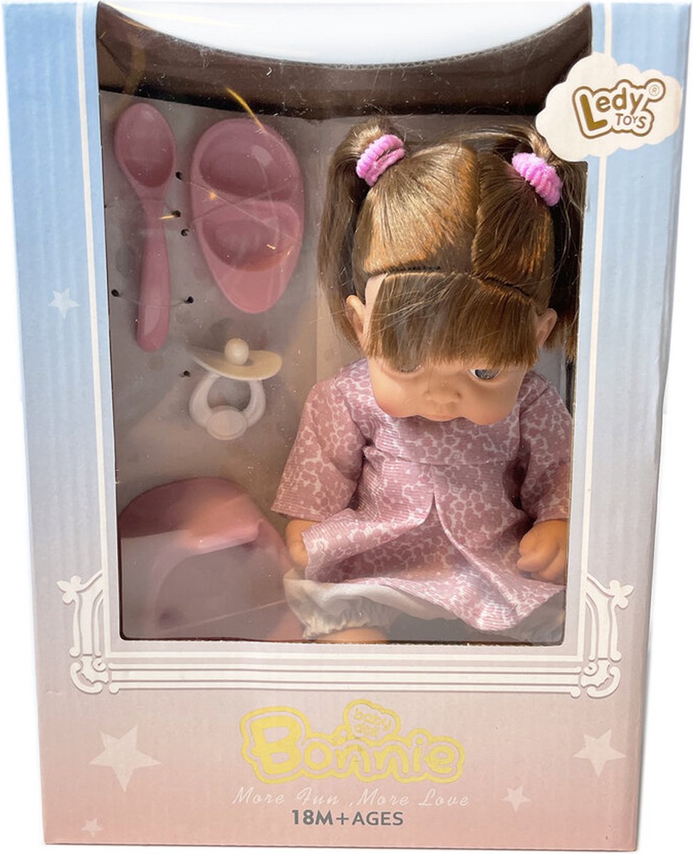 Ledy Toys Babypop Bonnie - Schattige baby pop speelgoed van 24 cm — afbeelding 2