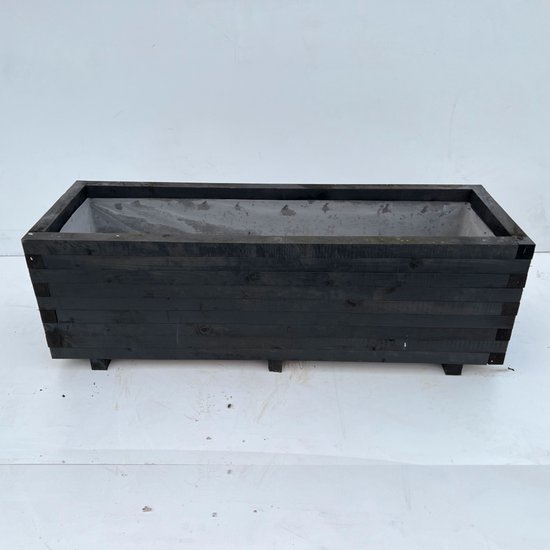 Plantenbak van hout 60x40x36 - wit | bloembak buiten - AMIS Houtproducten