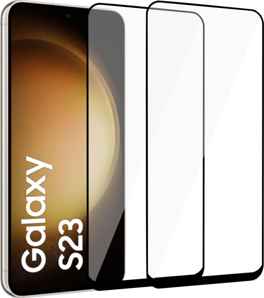 2x Screenprotector geschikt voor Samsung S23+ – Full Screen Protector Tempered Glass