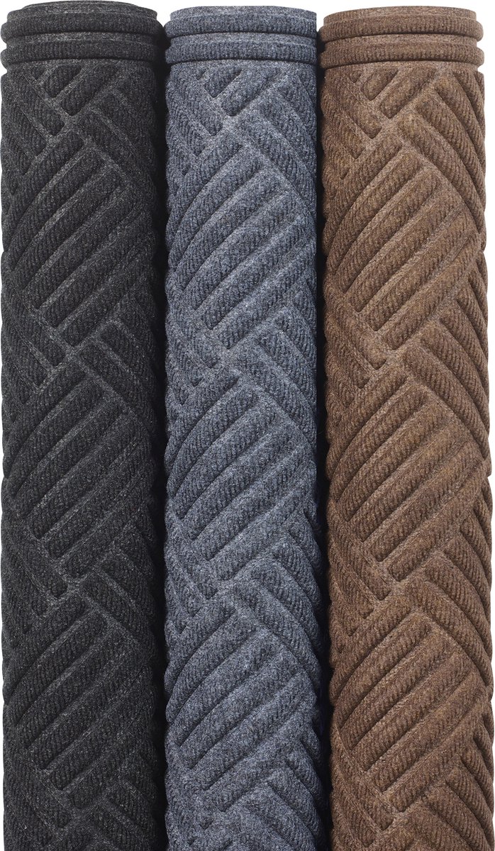 Notrax Diamond CTE™ Robuuste entreemat met verhoogde Aqua Dam 120cm x 180cm Grijs