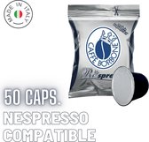 Caffe Borbone NERA - Capsules de Café Compatibles Nespresso - 50 Capsules REspresso - Mélange Espresso Fort et Crémeux