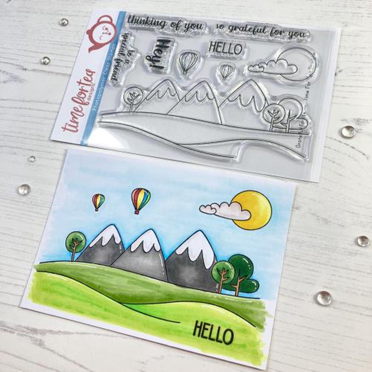 Grateful For You Background Clear Stamps (T4T/416/Gra/Cle) (DISCONTINUED)