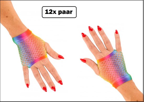 Set van 2 regenboogbandana's kleurrijke strepen hoofdband vierkant LGBT Pride Bandana accessoires mannen en vrouwen gay party feest kostuum, Wit, 1