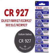 5 Stuks - Da Vinci CR927 Knoopcel Batterijen - Lithium - Silver Cell - 3 V