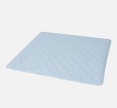 Anti-slip badmat - 54x54 cm - Lichtblauw - Vierkant - Rubber