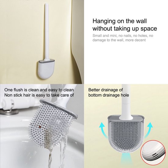 Toilet borstel silicone (milieubewust)